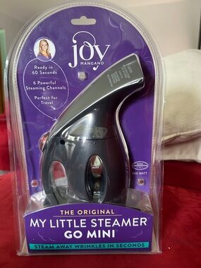 Joy Mangano My Little Steamer Go Mini in Purple and Black